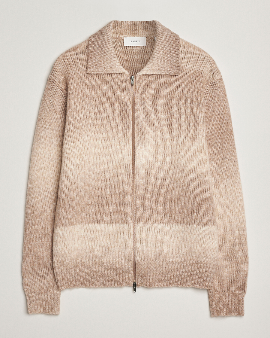 Herren | Pullover | LES DEUX | Gannon Gradient Zipper Cardigan Prairie Sand