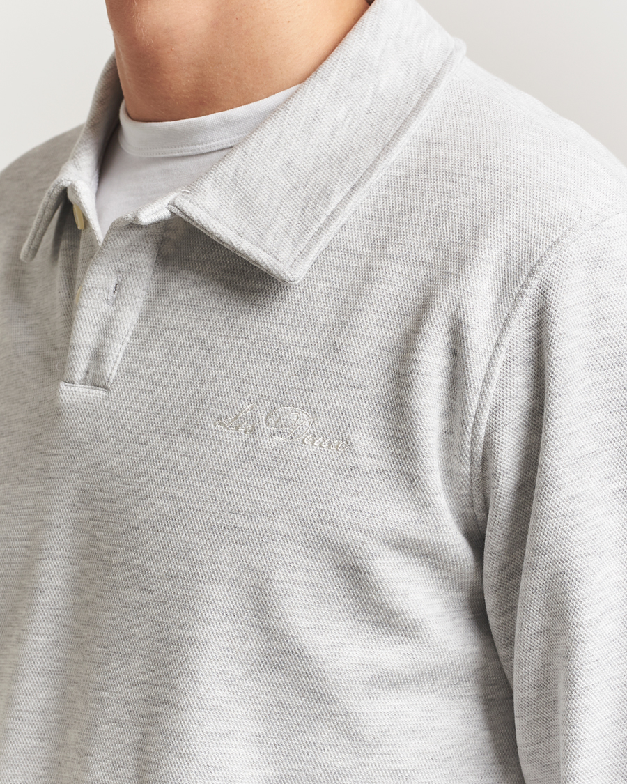 Herren | Pullover | LES DEUX | Ben Polo Pique Sweatshirt Snow Melange