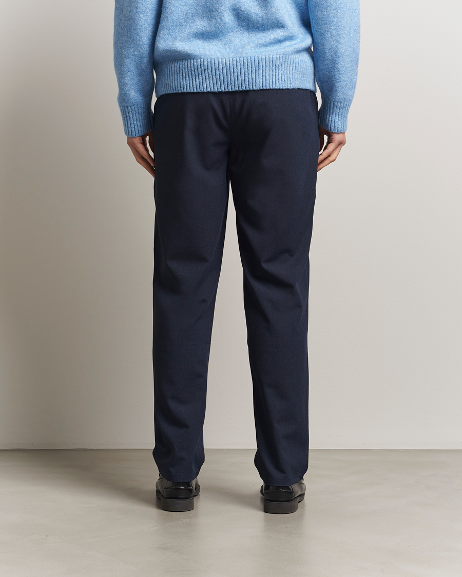 Herren | Hosen | LES DEUX | Como Tapered Textured Pants Dark Navy Blue