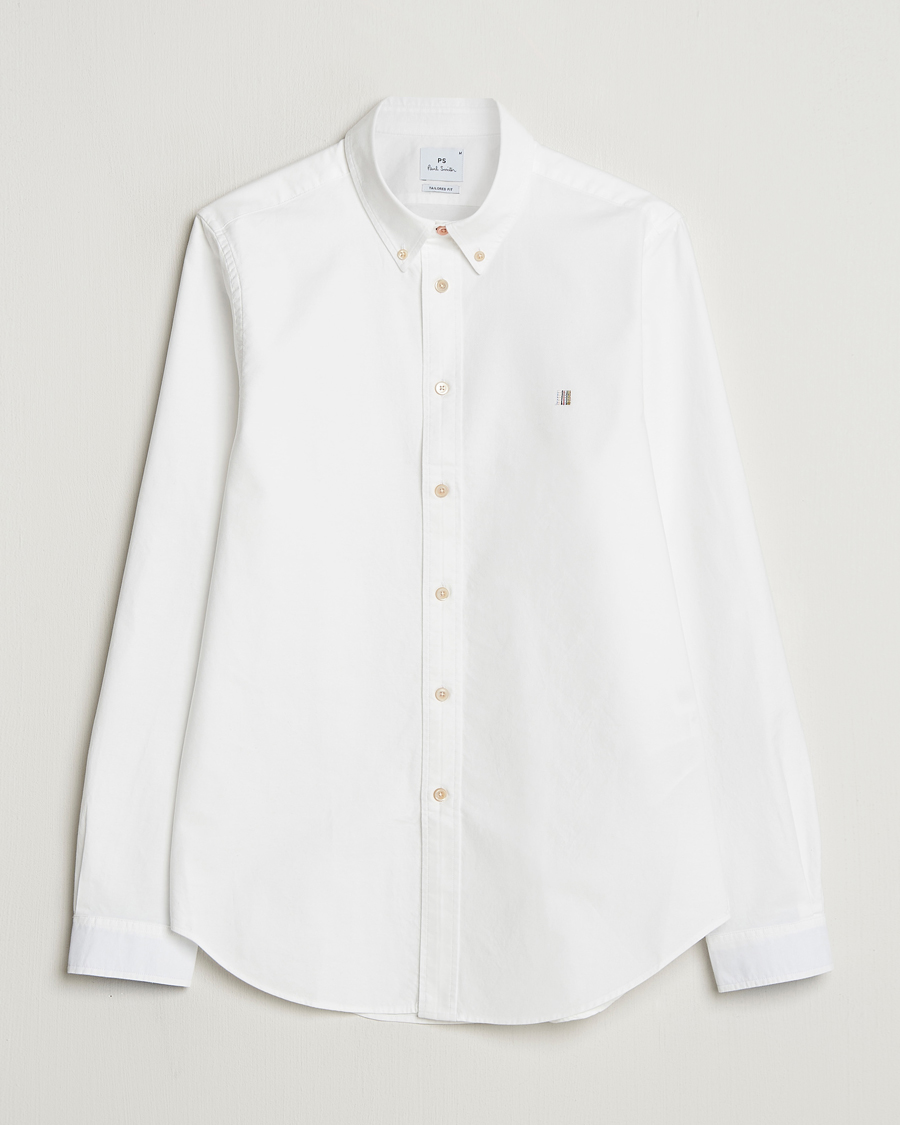 Herren | Hemden | PS Paul Smith | Tailored Fit Embroidered Oxford Shirt White