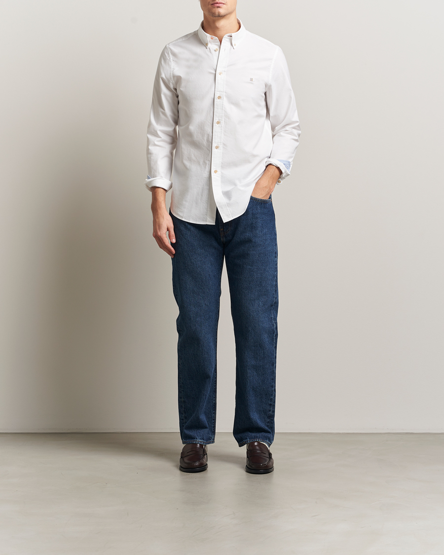 Herren | Hemden | PS Paul Smith | Tailored Fit Embroidered Oxford Shirt White