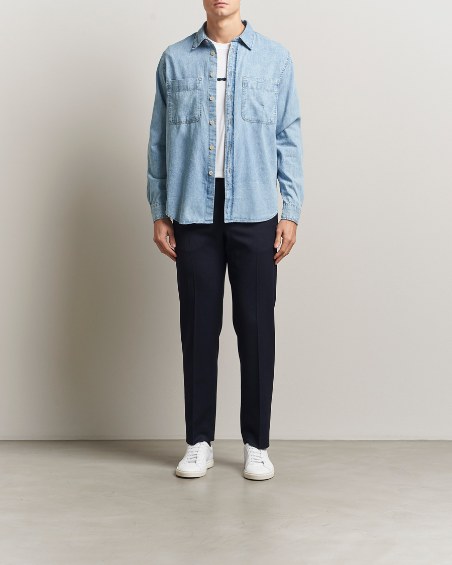 Herren | Hemden | PS Paul Smith | Casual Fit Denim Shirt Washed Blue