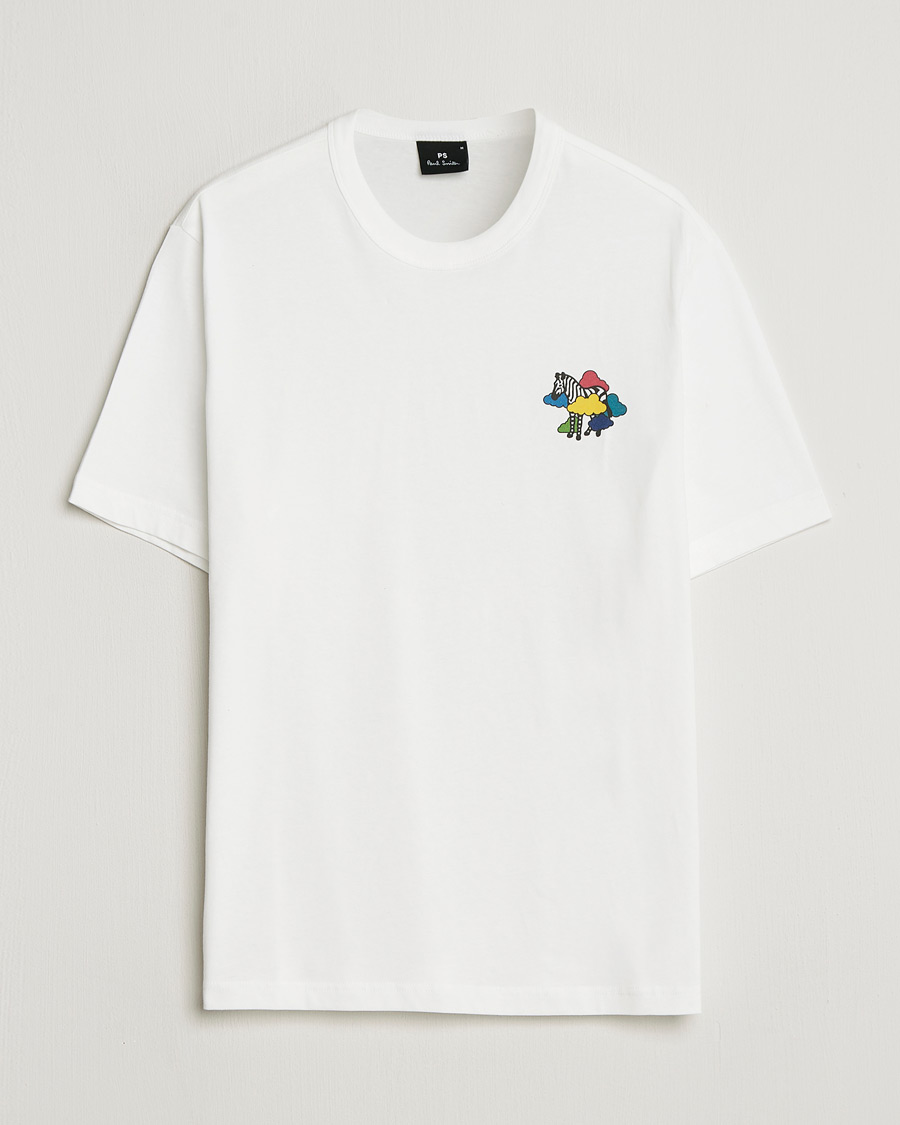 Herren | T-Shirts | PS Paul Smith | Cloud Zebra Printed T-Shirt White