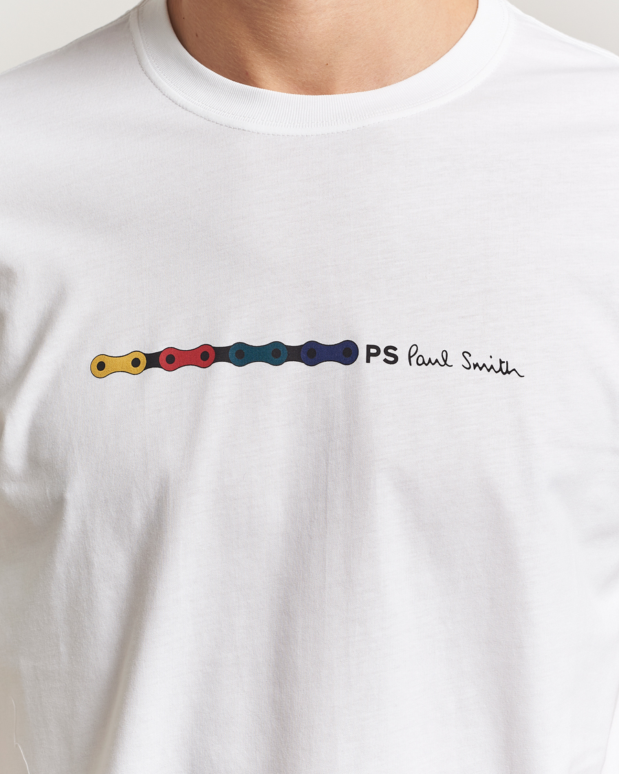 Herren | T-Shirts | PS Paul Smith | Chain Printed T-Shirt White