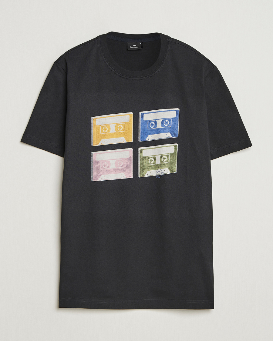 Herren | T-Shirts | PS Paul Smith | Tapes Printed T-Shirt Black