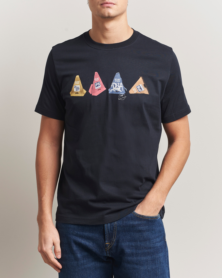 Herren | T-Shirts | PS Paul Smith | Cones Printed T-Shirt Navy