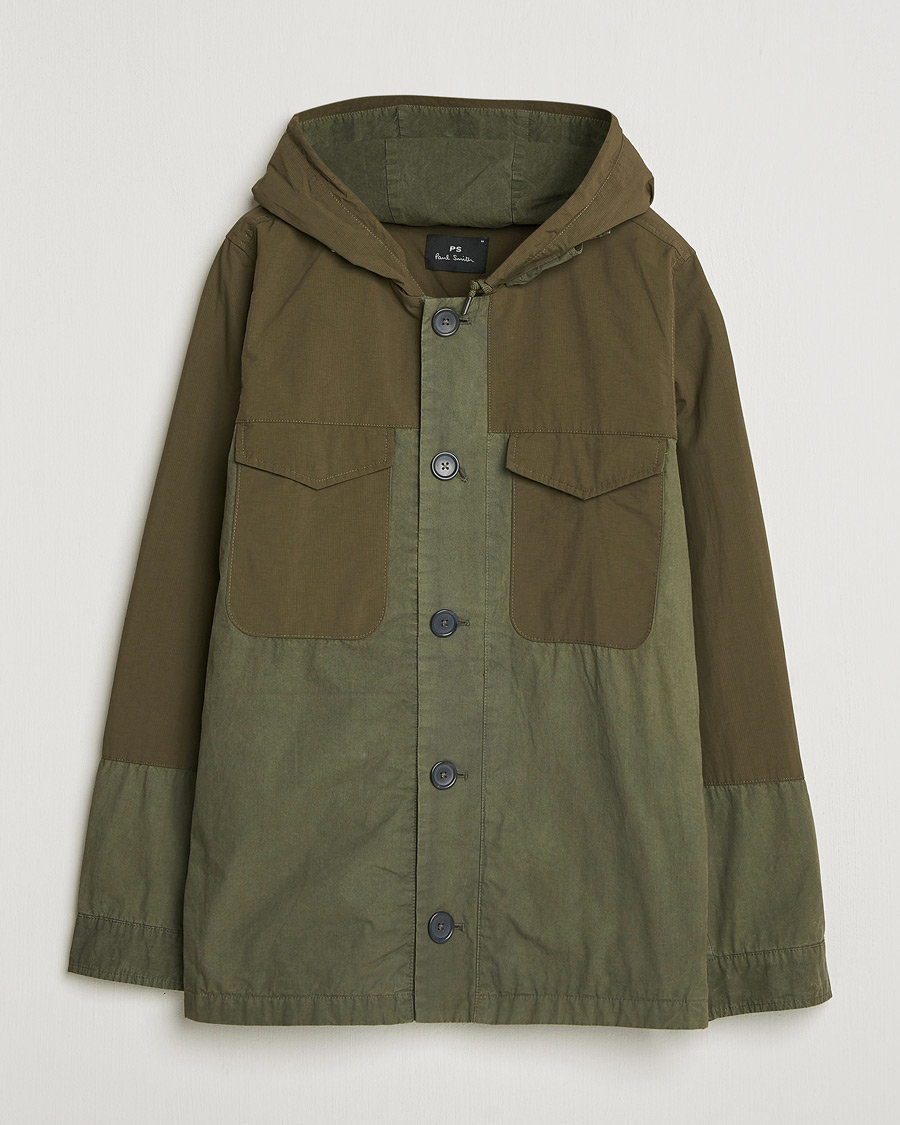 Herren | Jacken | PS Paul Smith | Cotton Ripstop Hooded Jacket Dark Green