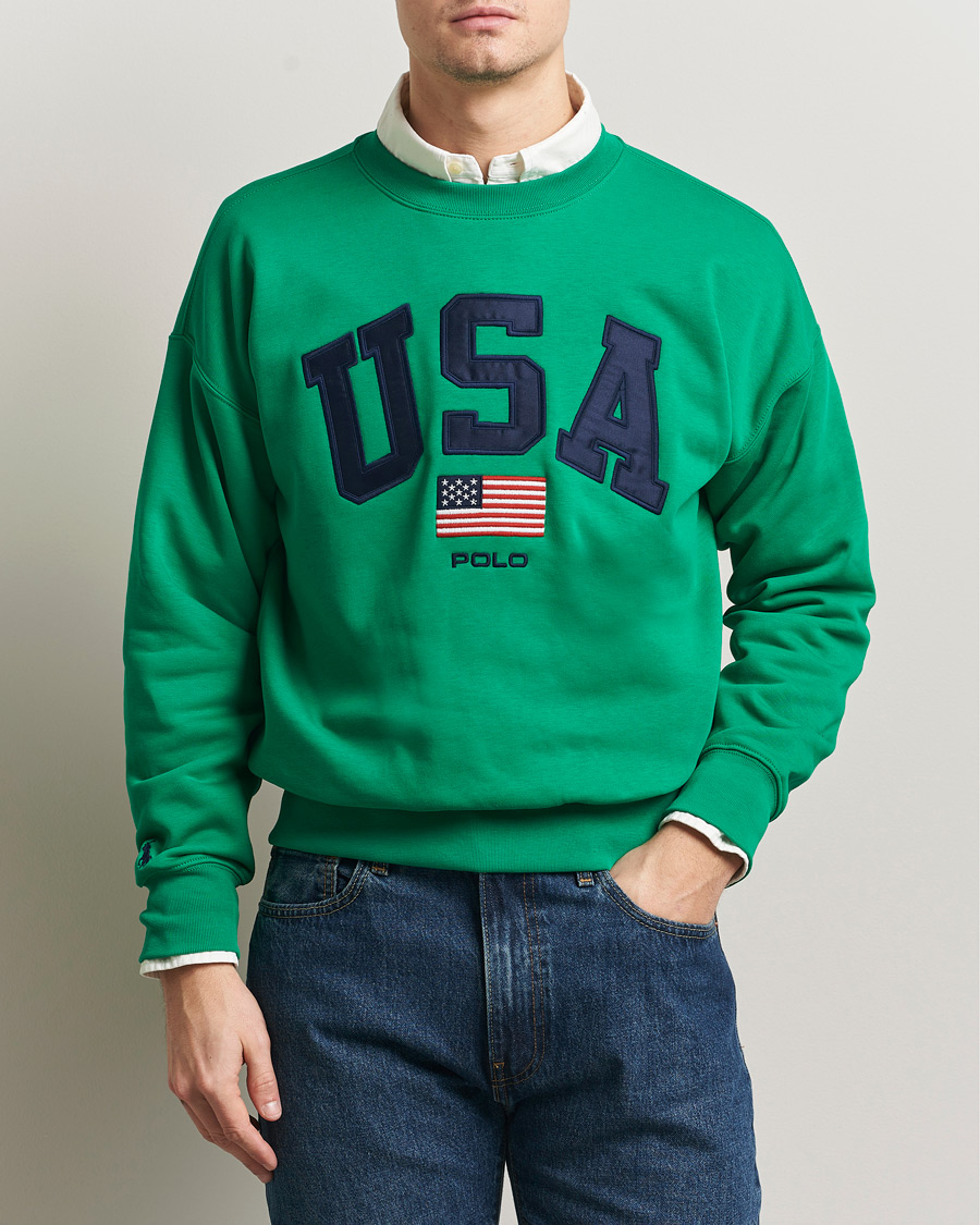 Herren | Pullover | Polo Ralph Lauren | USA Sweatshirt Billiard Green