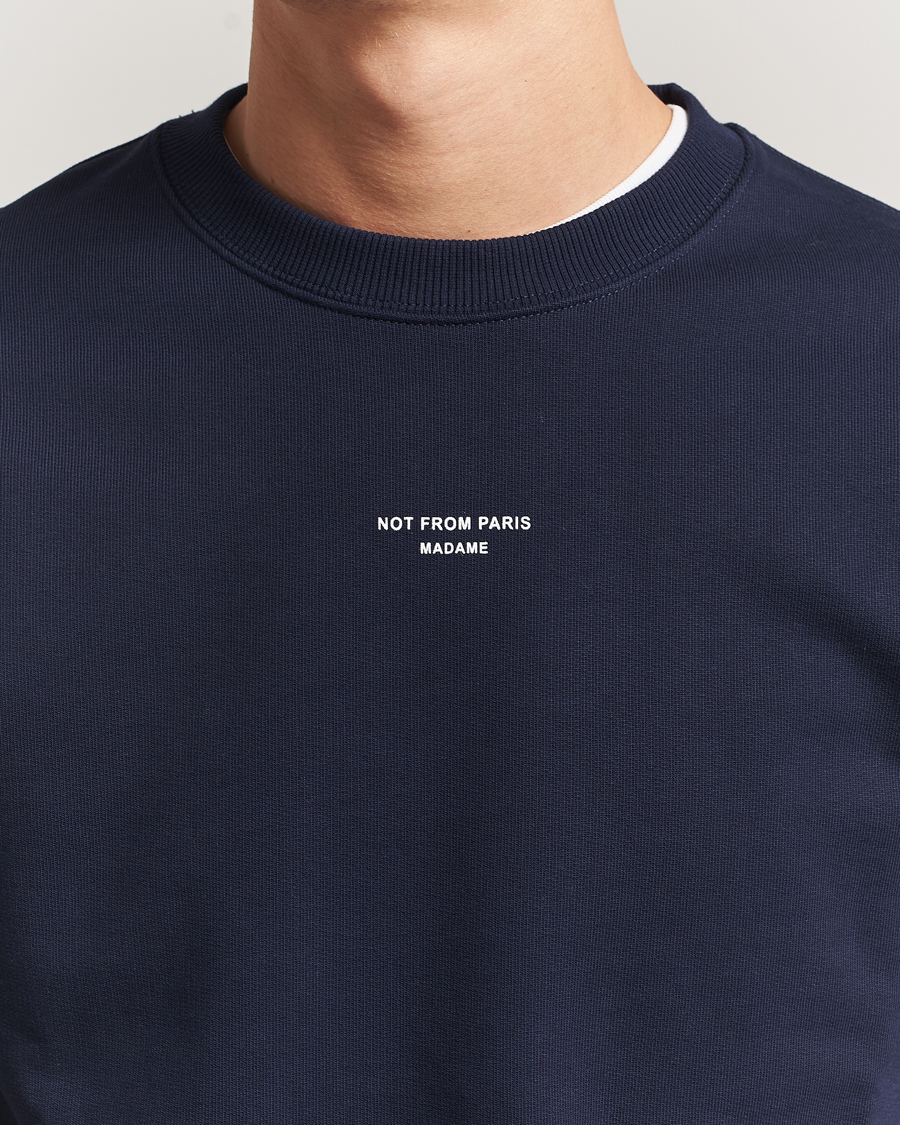 Herren | Pullover | Drôle de Monsieur | Classic Slogan Sweatshirt Navy
