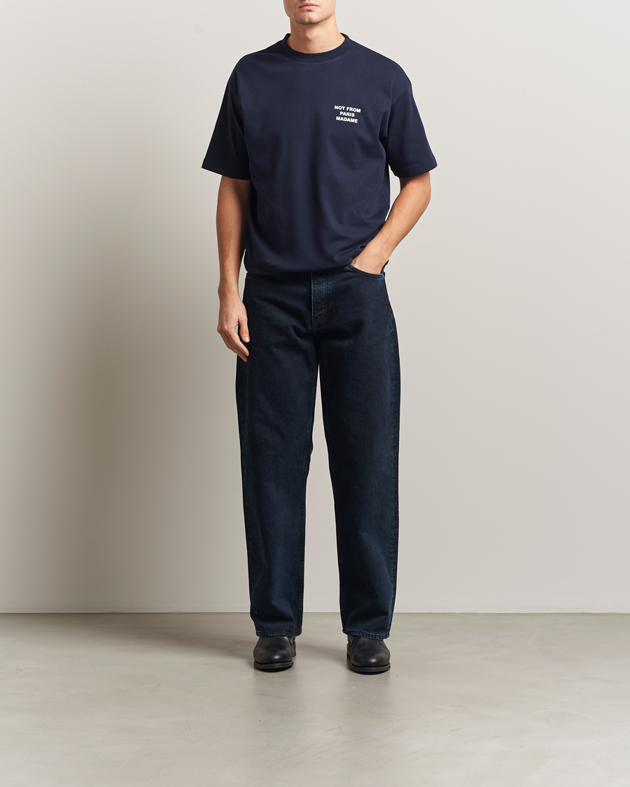 Herren | T-Shirts | Drôle de Monsieur | Slogan T-Shirt Navy