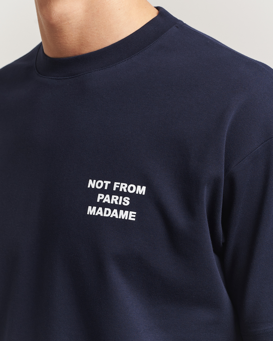 Herren | T-Shirts | Drôle de Monsieur | Slogan T-Shirt Navy