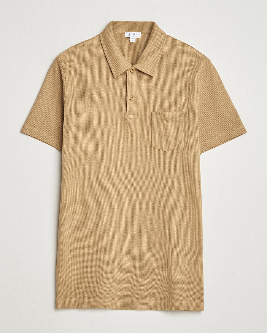 Herren | Poloshirts | Sunspel | Riviera Polo Shirt Tan