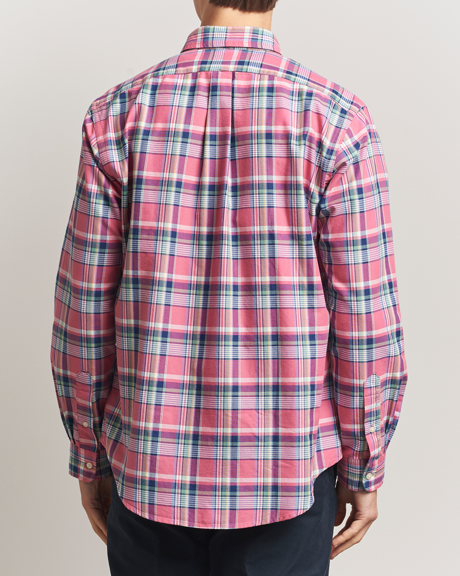 Herren | Hemden | Polo Ralph Lauren | Custom Fit Oxford Checked Shirt Pink/Blue