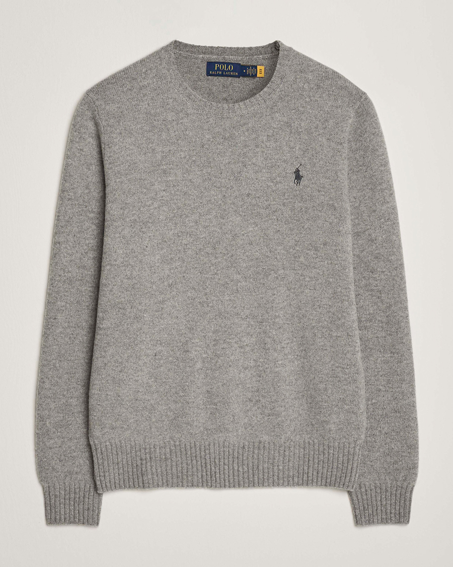 Herren | Pullover | Polo Ralph Lauren | Wool/Cashmere Crew Neck Fawn Grey Heather