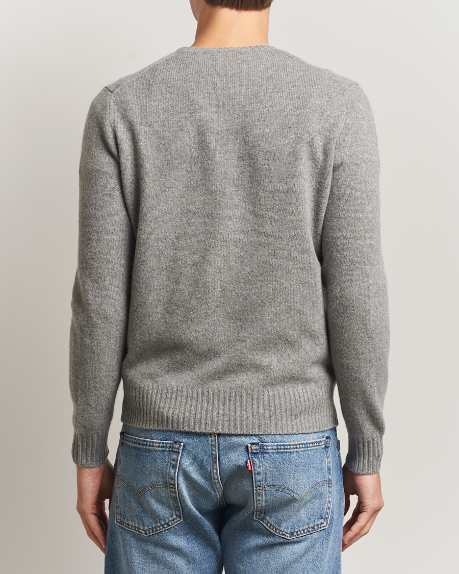 Herren | Pullover | Polo Ralph Lauren | Wool/Cashmere Crew Neck Fawn Grey Heather