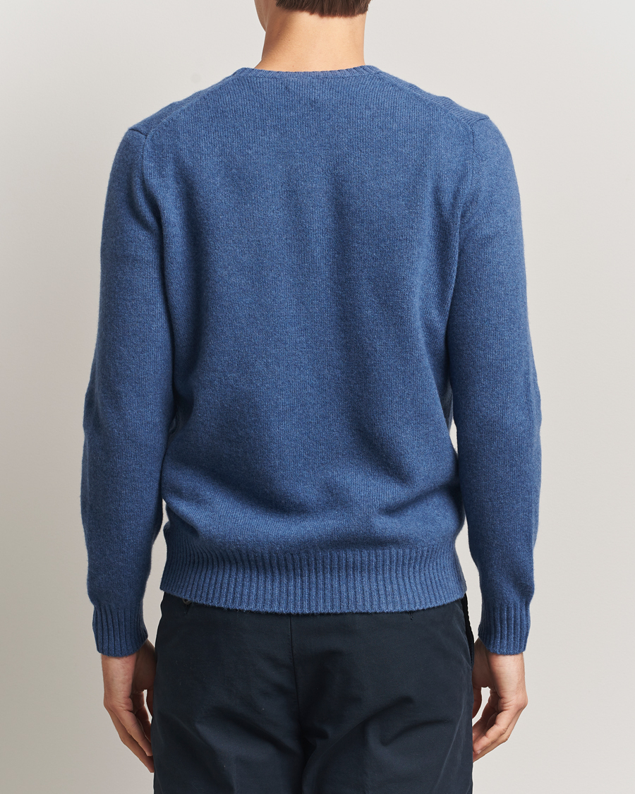 Herren | Pullover | Polo Ralph Lauren | Wool/Cashmere Crew Neck Seasalt Blue Heather
