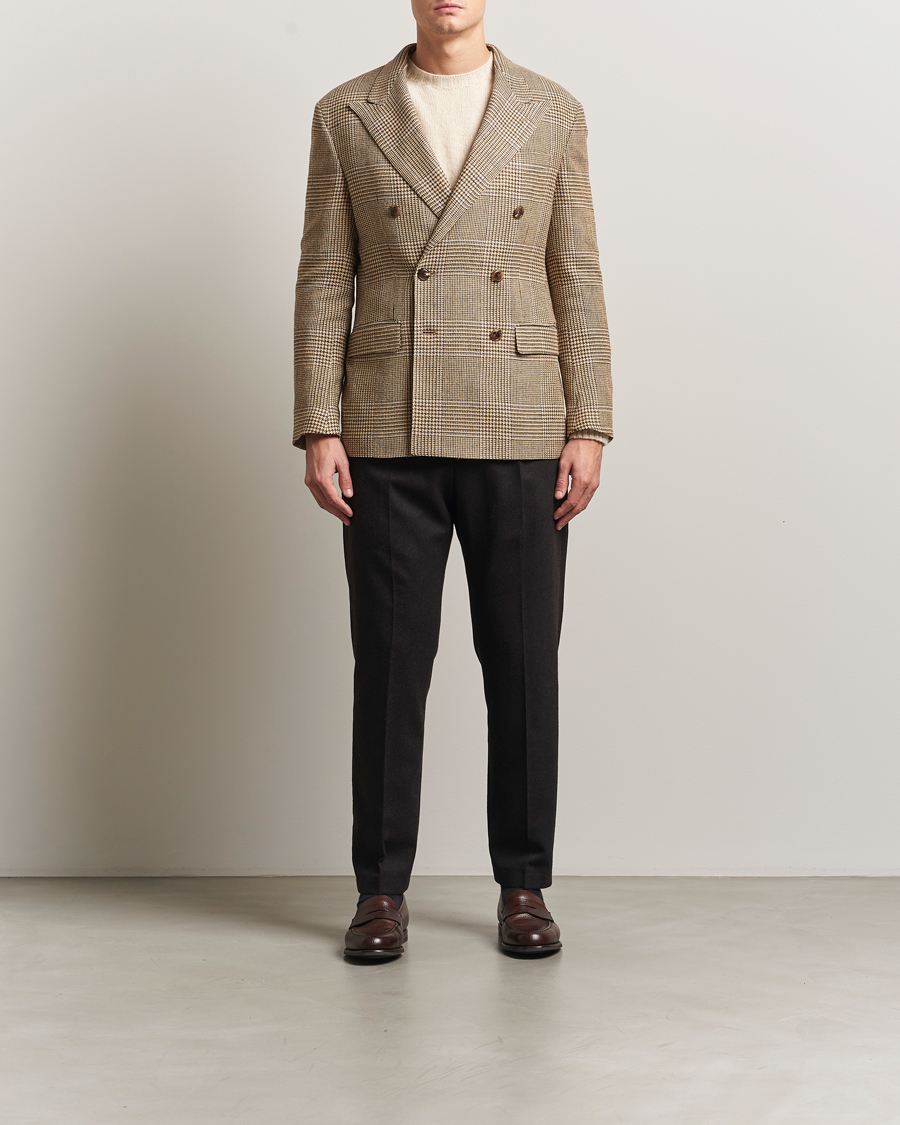 Herren | Sakkos | Polo Ralph Lauren | DB Wool Prince of Wales Blazer Sand/Brown