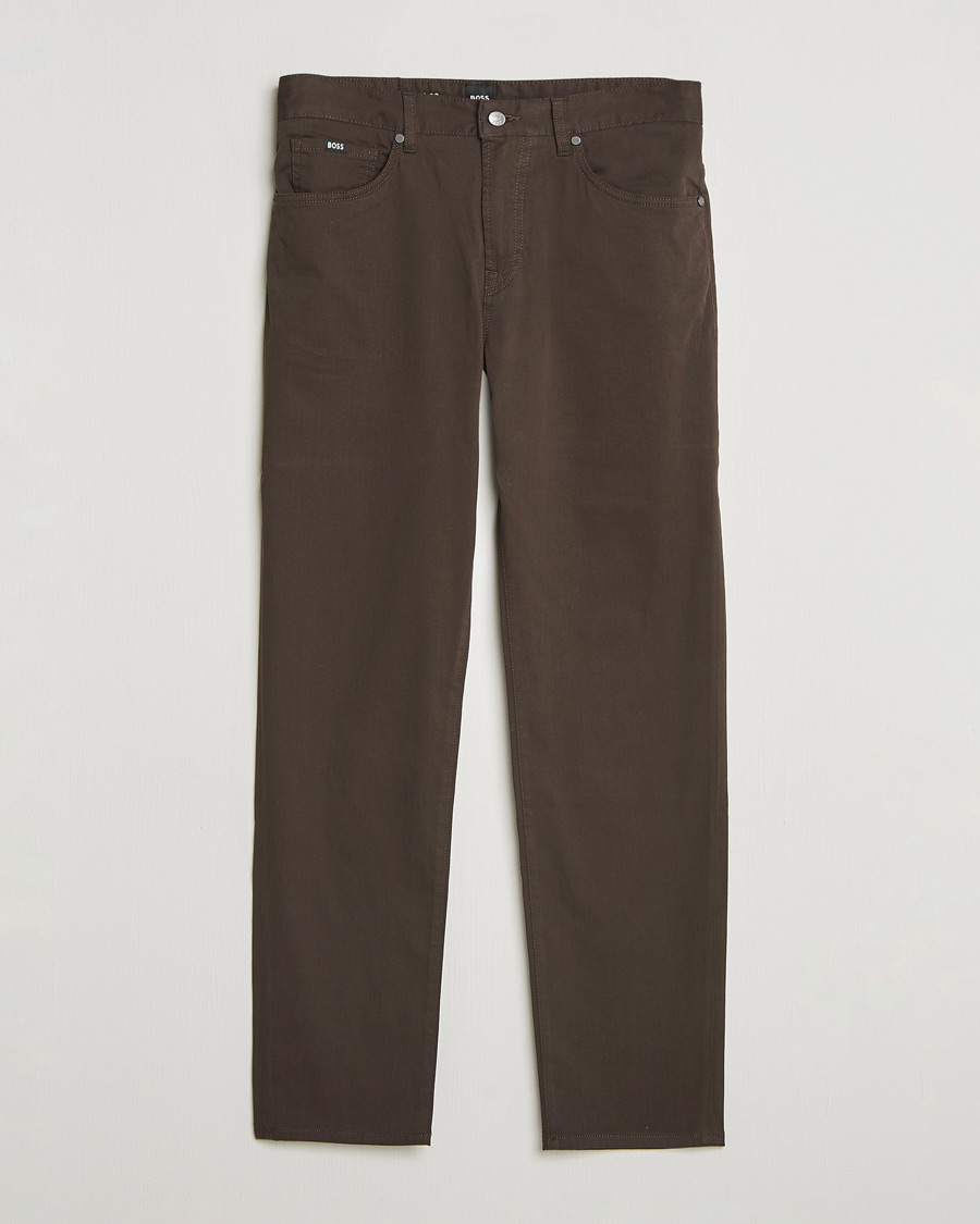 Herren | Hosen | BOSS BLACK | Re.Maine Cotton 5-Pocket Pants Dark Brown