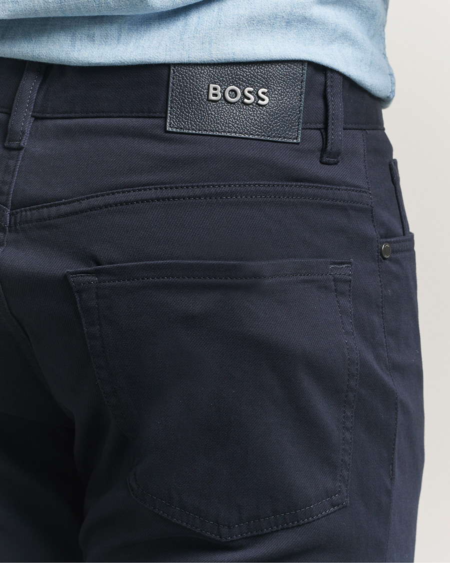 Herren | Hosen | BOSS BLACK | Re.Maine Cotton 5-Pocket Pants Dark Blue