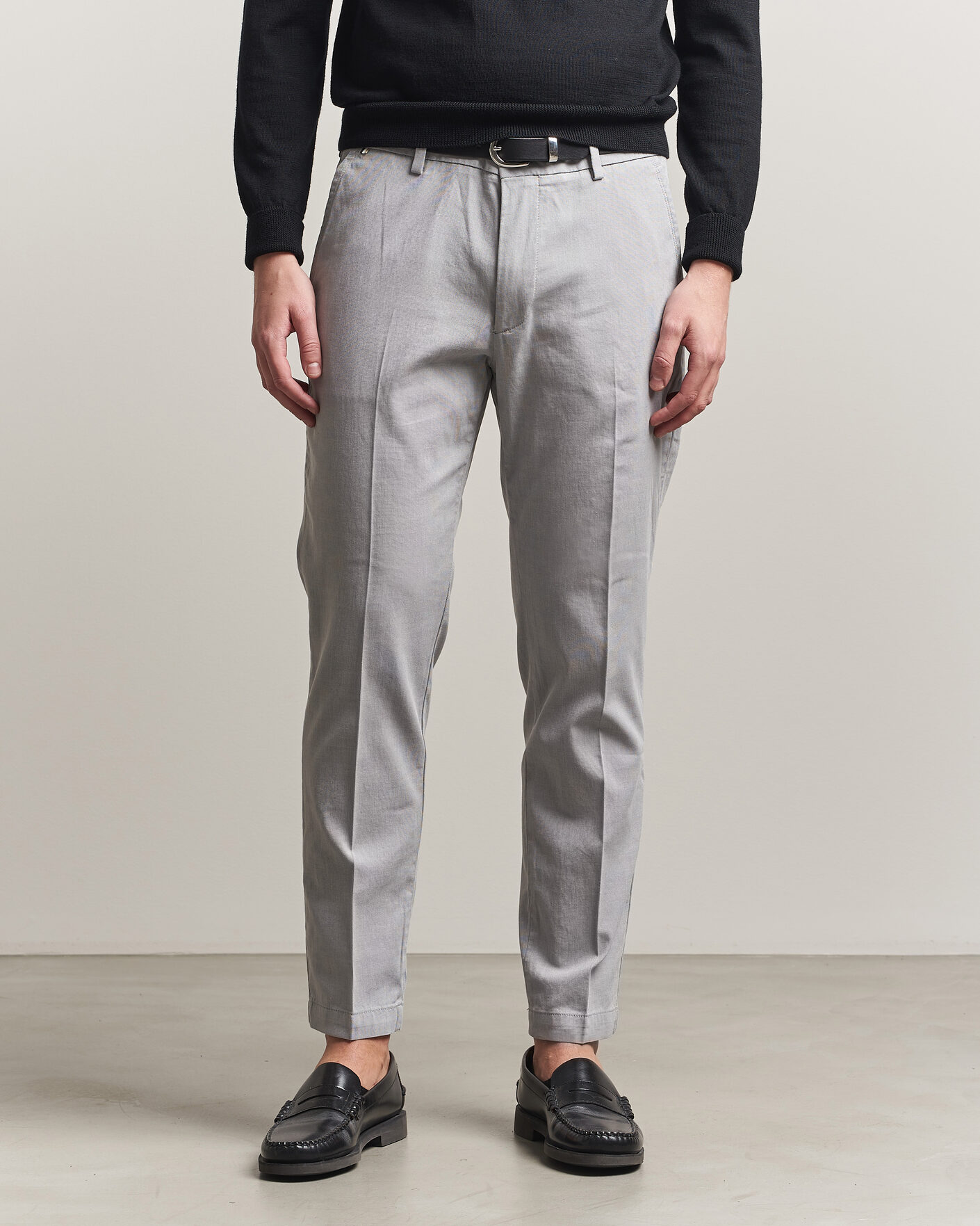 Herren | Hosen | BOSS BLACK | Kaiton Structured Chinos Silver