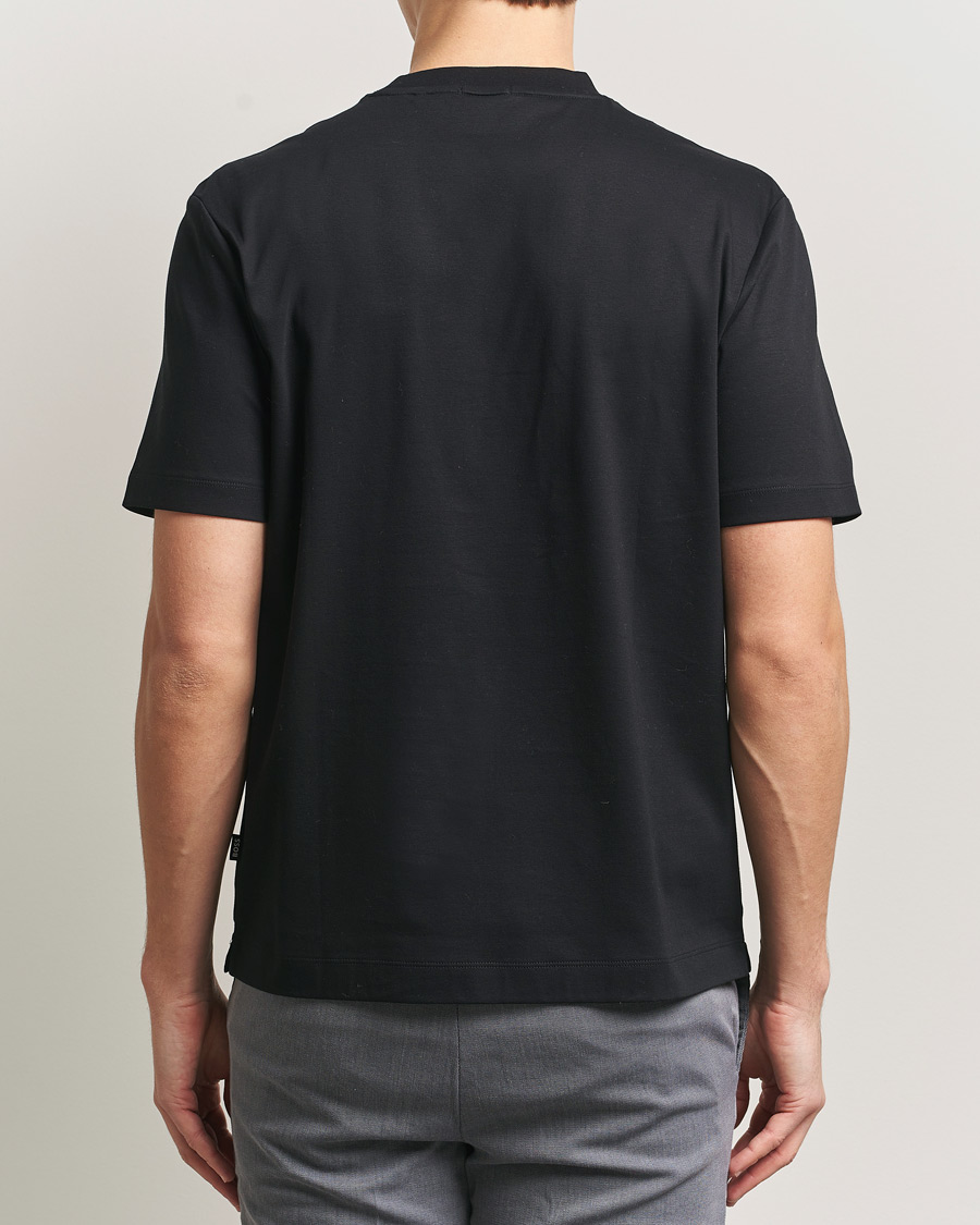 Herren | T-Shirts | BOSS BLACK | Taut Regular Fit T-Shirt Black