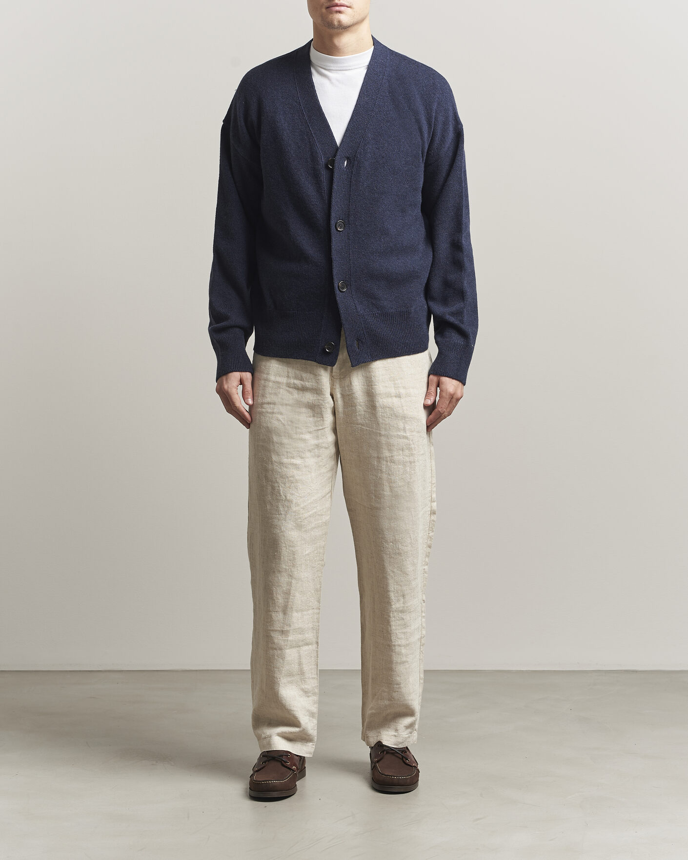 Herren | Pullover | BOSS BLACK | Ucone Wool Knitted Cardigan Dark Blue
