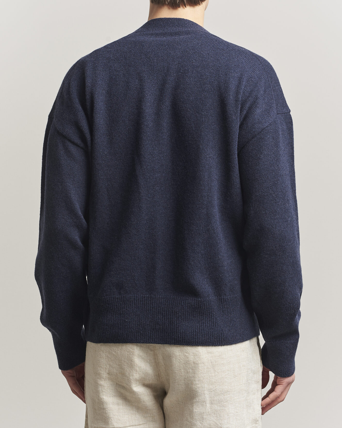 Herren | Pullover | BOSS BLACK | Ucone Wool Knitted Cardigan Dark Blue