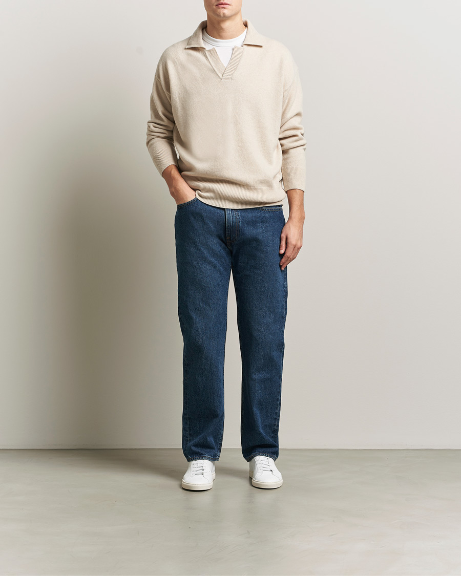 Herren | Pullover | BOSS BLACK | Ucari Wool Knitted Polo Open White