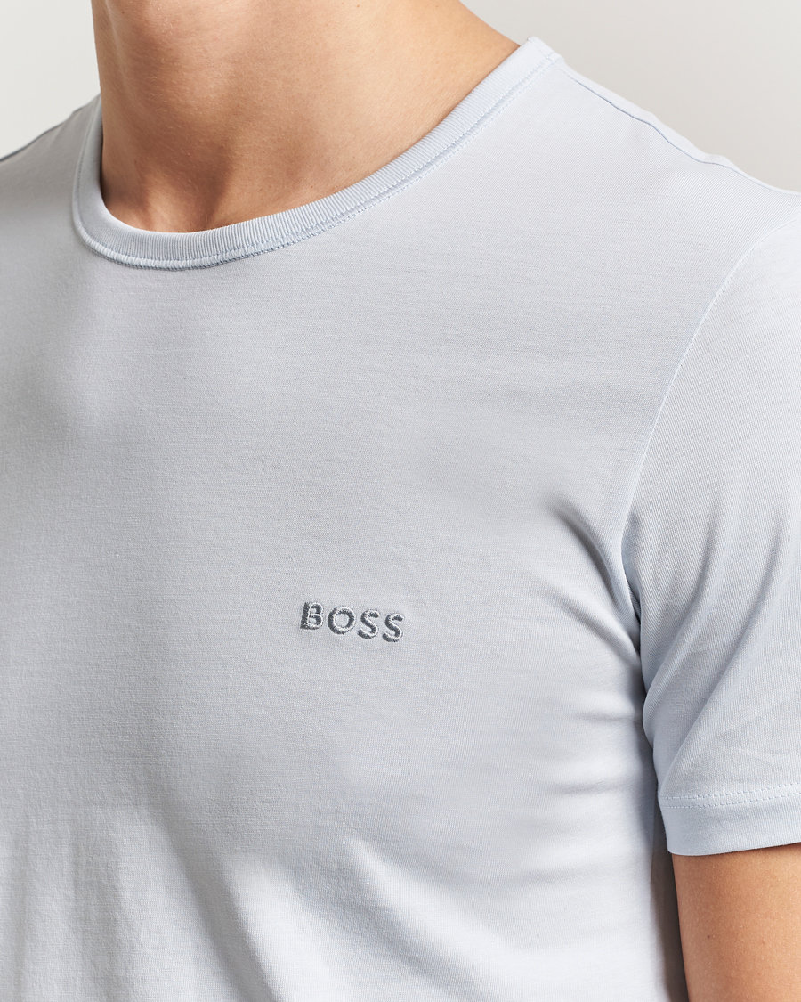 Herren | T-Shirts | BOSS BLACK | 3-Pack Crew Neck T-Shirt Green/Blue/Navy