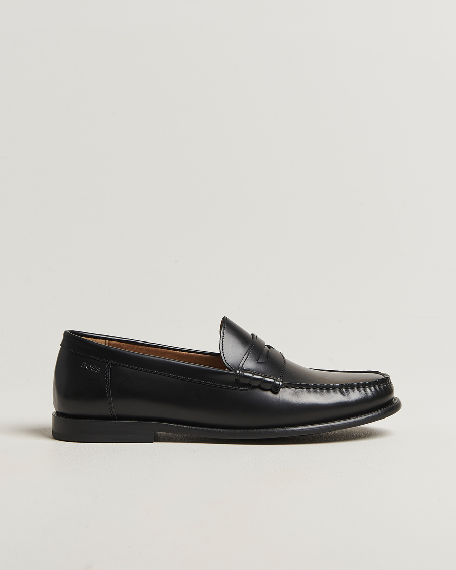 Herren | Loafer | BOSS BLACK | Tevan Leather Moccasin Black