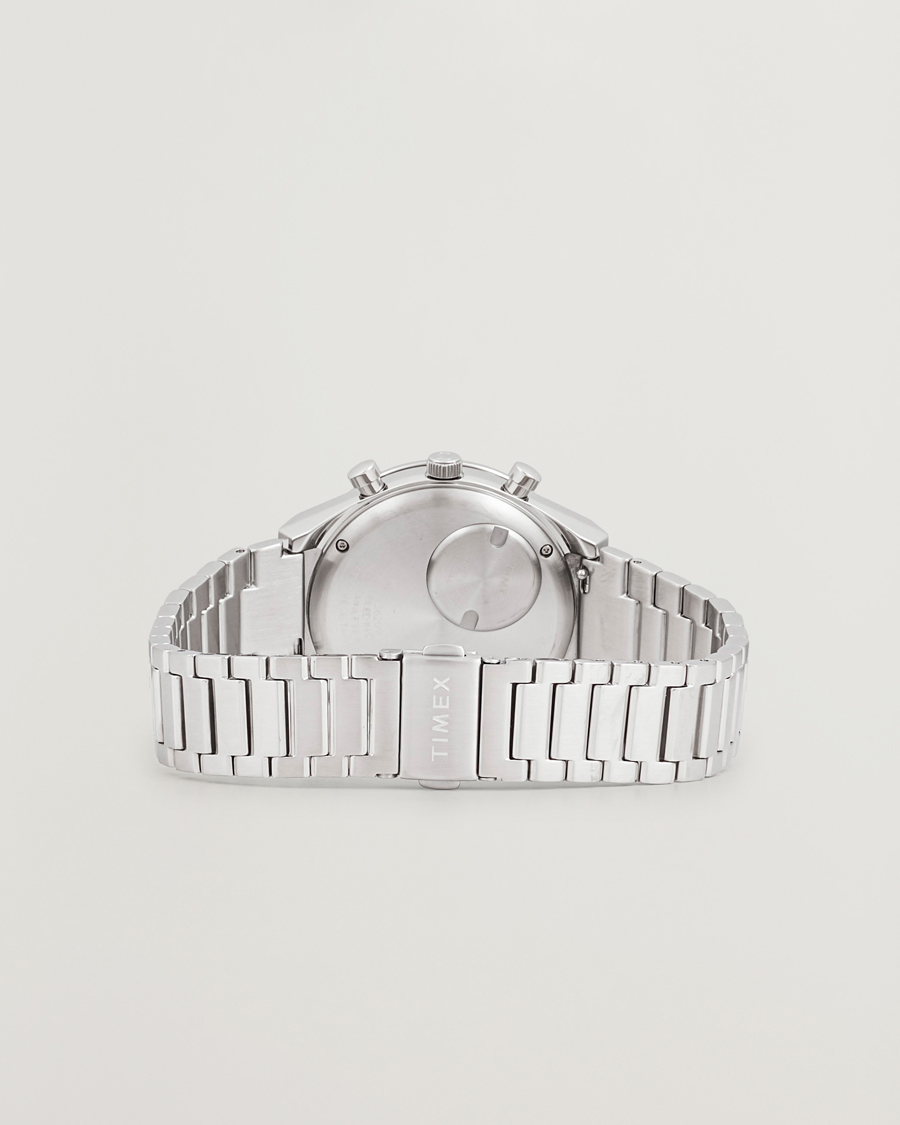 Herren | Timex Q Chronograph Tonal Sub Dials 40mm White Dial | Timex | Q Chronograph Tonal Sub Dials 40mm White Dial