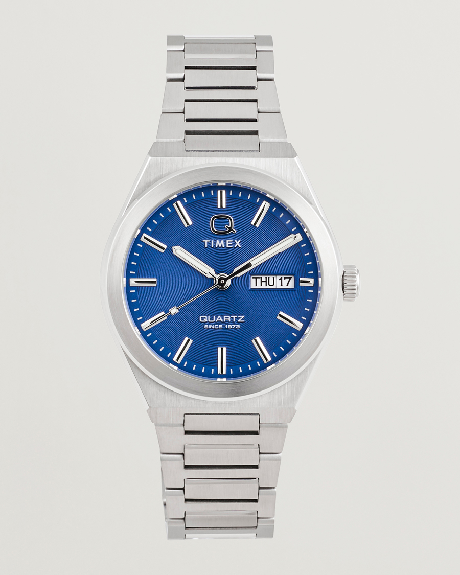 Herren | Timex Q Continental Day/Date 38mm Blue Dial | Timex | Q Continental Day/Date 38mm Blue Dial