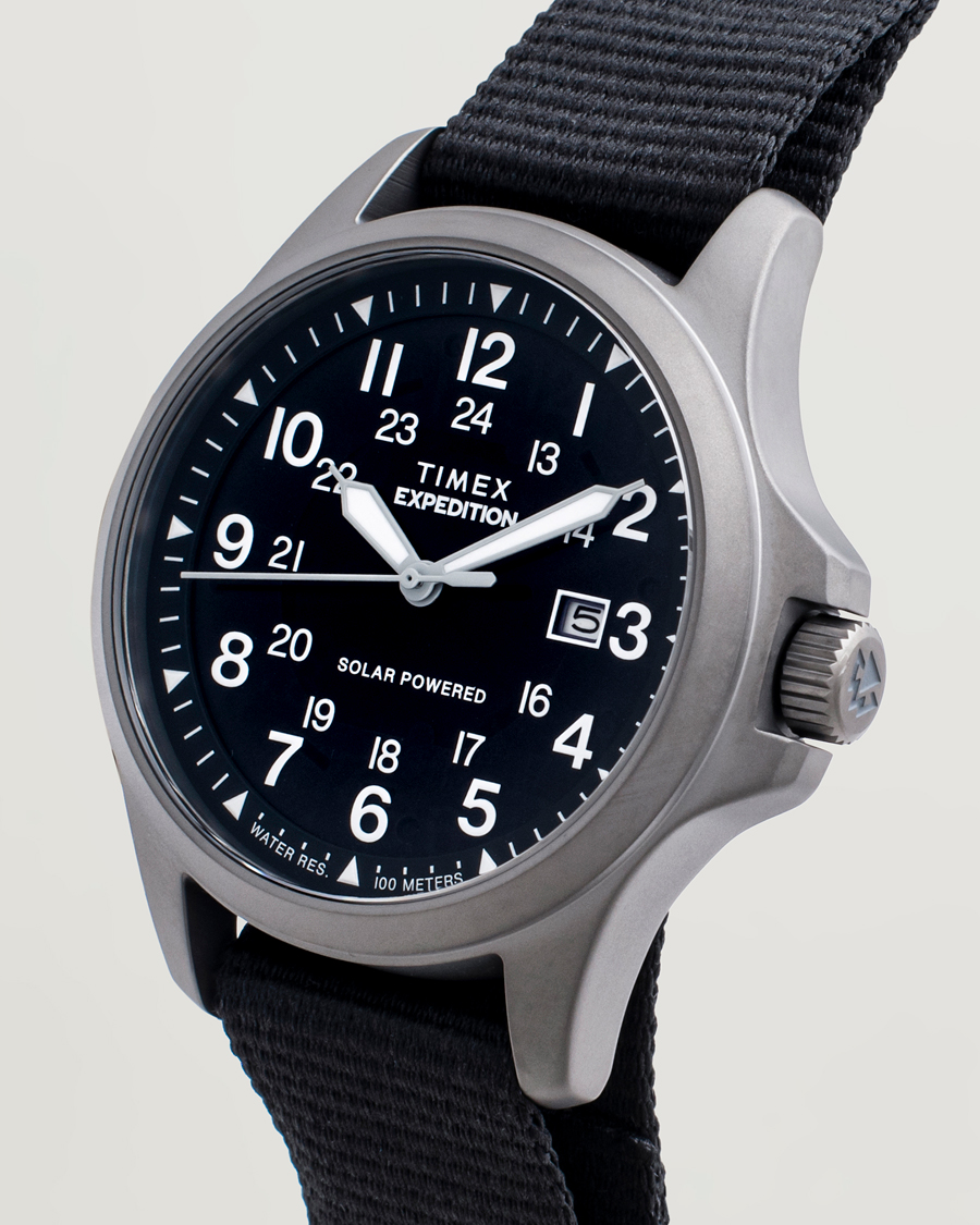 Herren | Timex Expedition Field Post Solar rPET Strap 36mm Black Dial | Timex | Expedition Field Post Solar rPET Strap 36mm Black Dial
