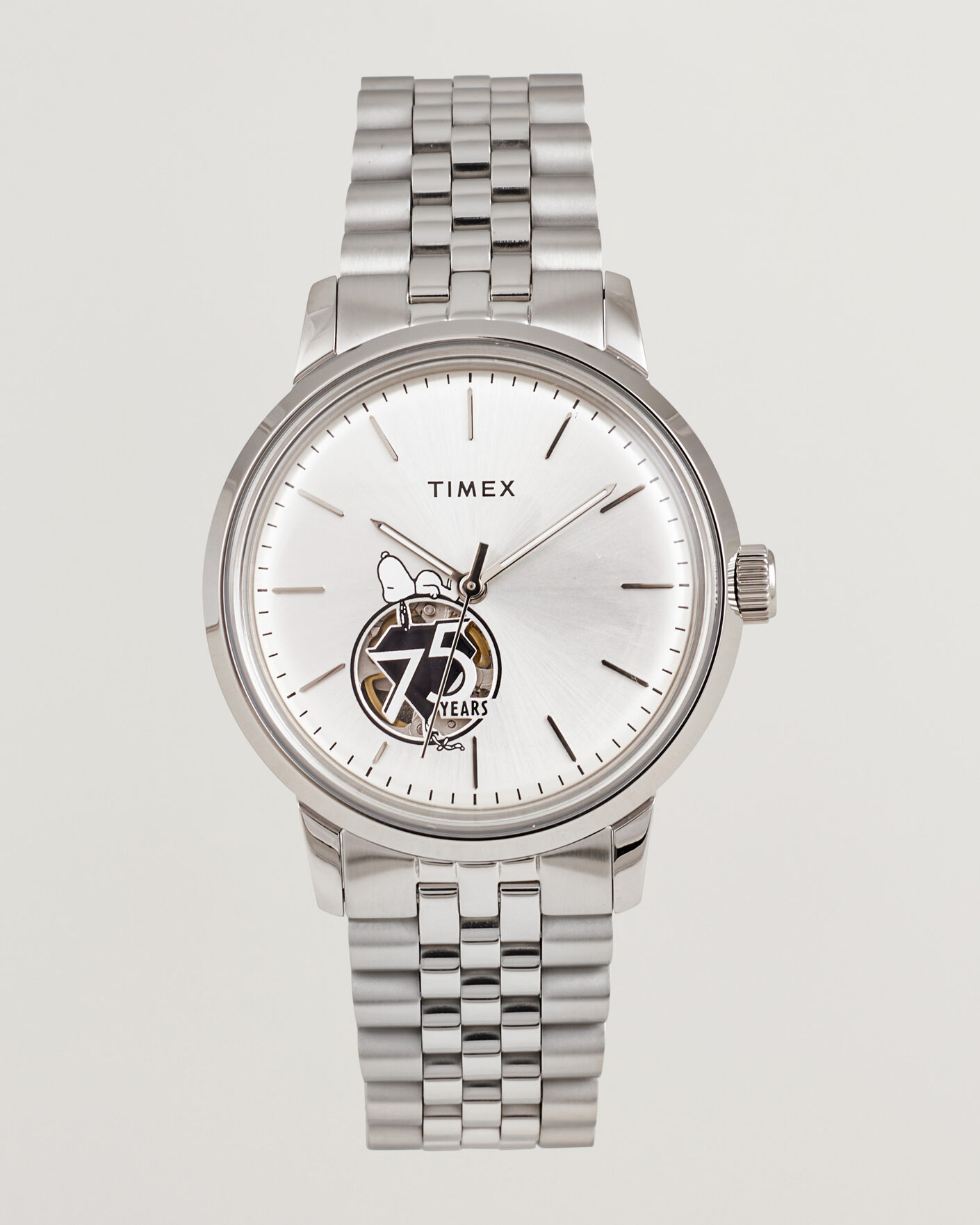 Herren | Timex Timex X Peanuts Snoopy Marlin Automatic 40mm Silver | Timex | X Peanuts Snoopy Marlin Automatic 40mm Silver