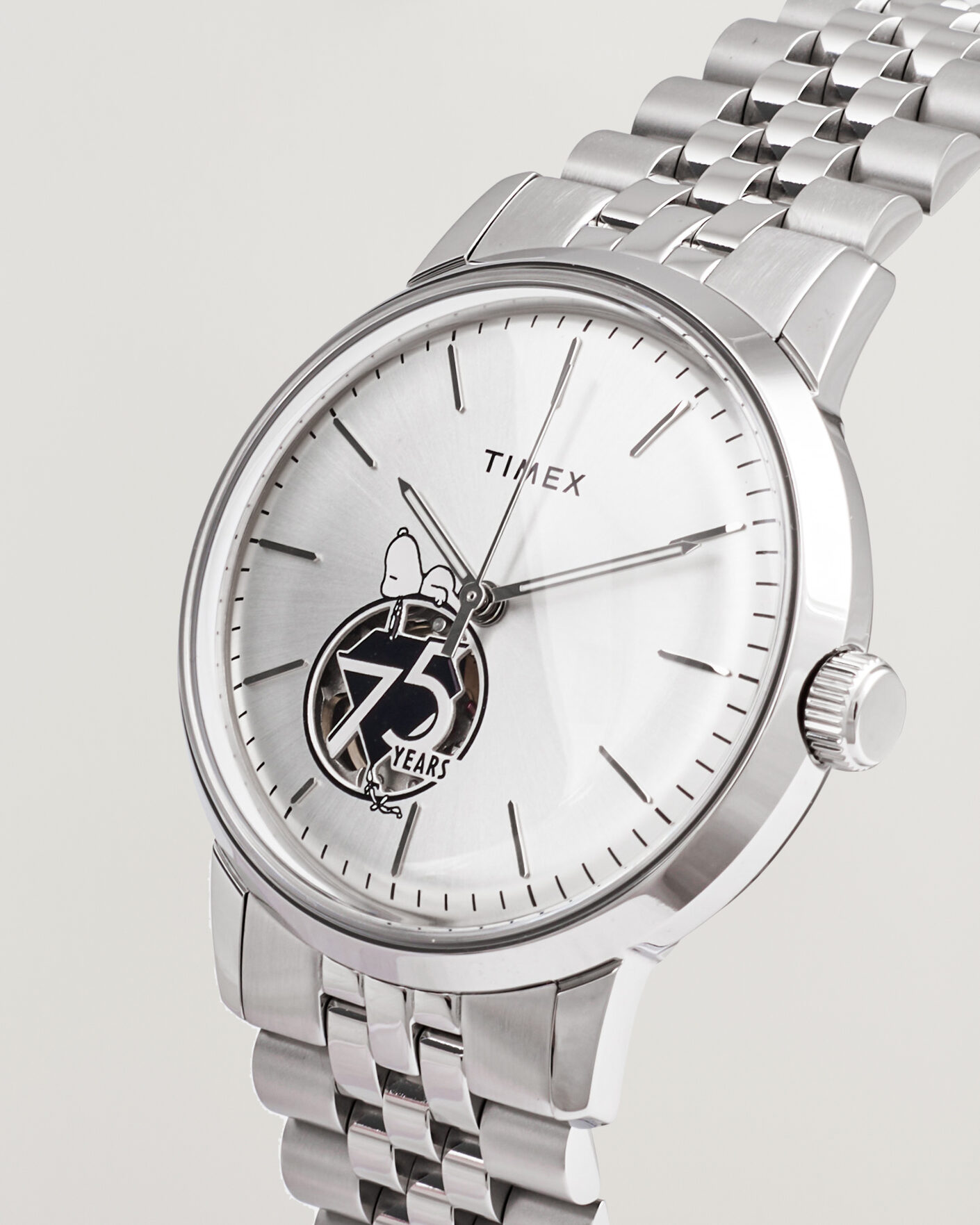 Herren | Timex Timex X Peanuts Snoopy Marlin Automatic 40mm Silver | Timex | X Peanuts Snoopy Marlin Automatic 40mm Silver