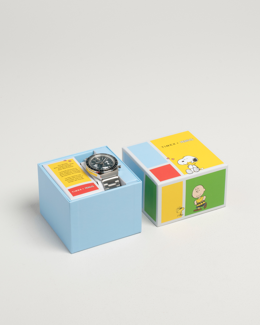 Herren | Timex Timex X Peanuts Q Chronograph Snoopy 40mm Blue Dial | Timex | X Peanuts Q Chronograph Snoopy 40mm Blue Dial