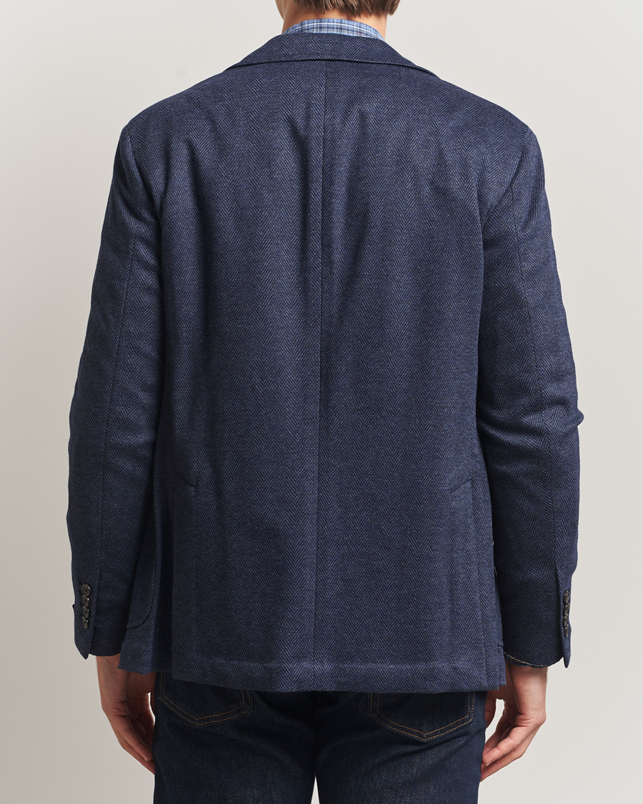 Herren | Sakkos | Polo Ralph Lauren | Herringbone Single Breasted Sportcoat Navy Multi