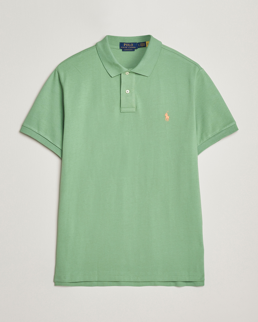 Herren | Poloshirts | Polo Ralph Lauren | Custom Slim Fit Polo Outback Green