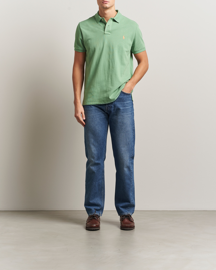 Herren | Poloshirts | Polo Ralph Lauren | Custom Slim Fit Polo Outback Green