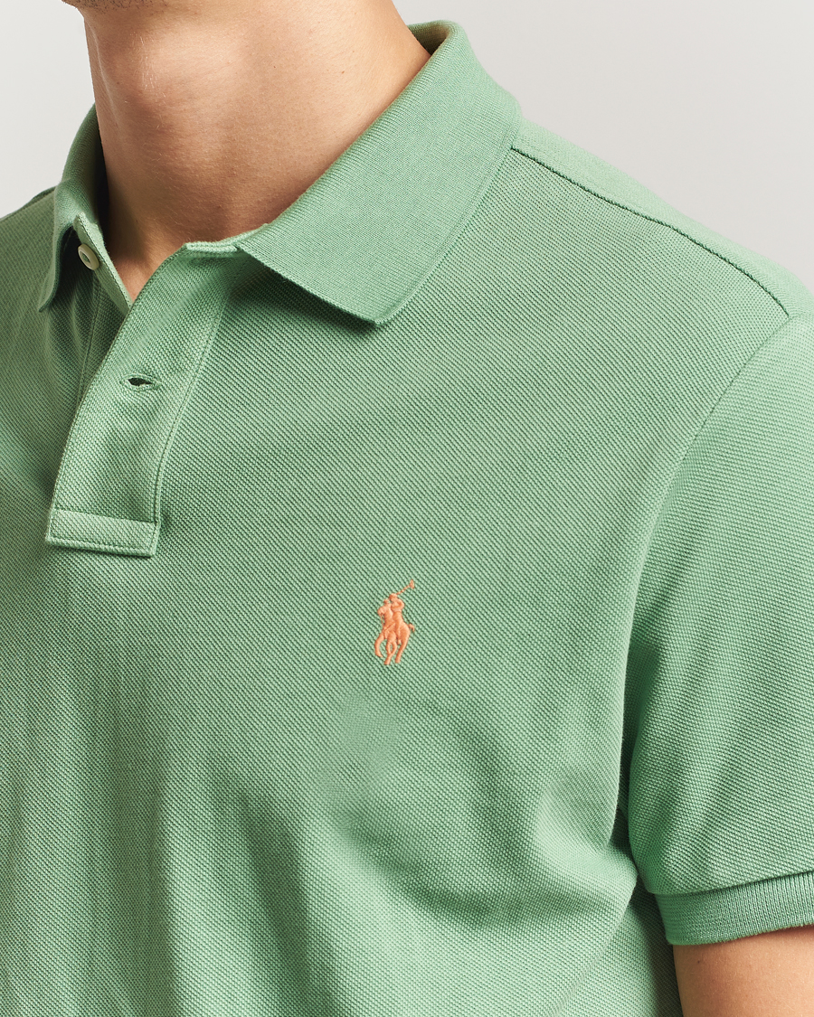 Herren | Poloshirts | Polo Ralph Lauren | Custom Slim Fit Polo Outback Green