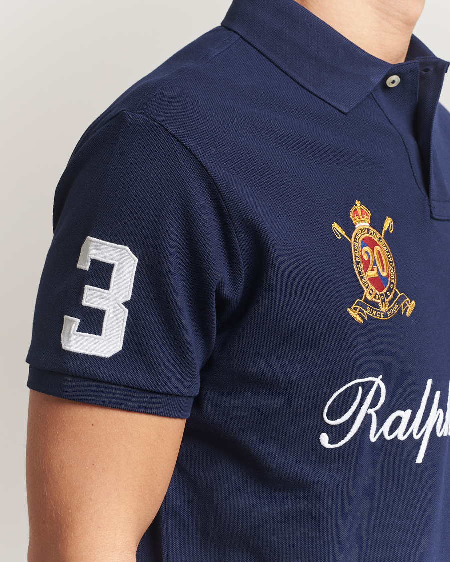 Herren | Poloshirts | Polo Ralph Lauren | Custom Slim Fit Big Pony Polo Cruise Navy