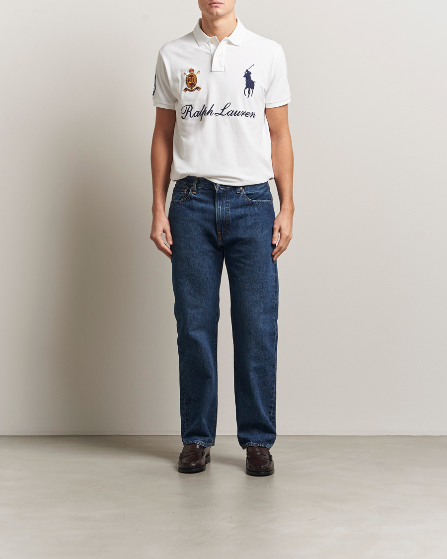 Herren | Poloshirts | Polo Ralph Lauren | Custom Slim Fit Big Pony Polo White