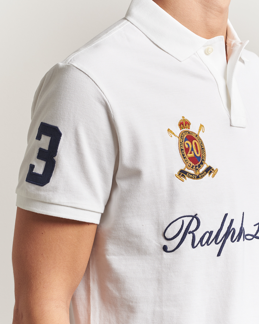 Herren | Poloshirts | Polo Ralph Lauren | Custom Slim Fit Big Pony Polo White