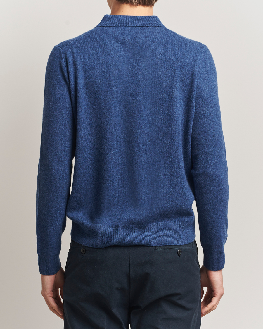 Herren | Poloshirts | Polo Ralph Lauren | Washed Long Sleeve Bear Polo Rustic Navy Heather
