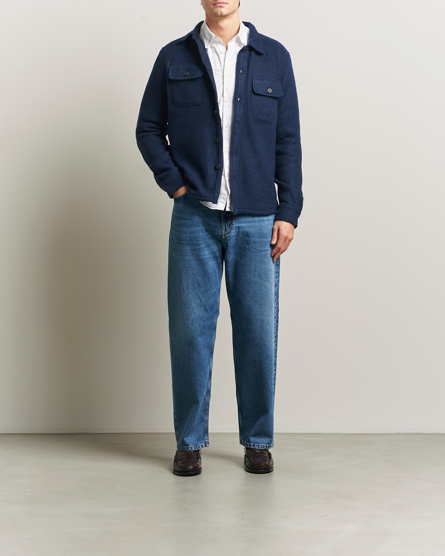 Herren | Hemden | Polo Ralph Lauren | Felted Wool Pocket Shirt RL Navy