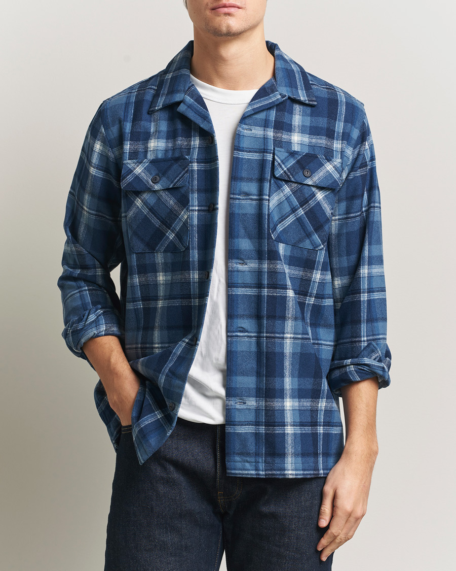 Herren | Hemden | Polo Ralph Lauren | Plainweave Wool Pocket Shirt Blue Heather Multi