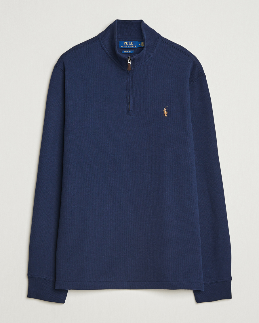 Herren | Pullover | Polo Ralph Lauren | Double Knitted Half Zip Cruise Navy