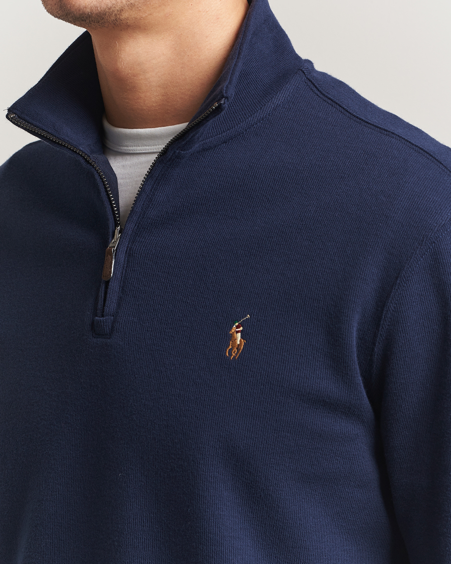 Herren | Pullover | Polo Ralph Lauren | Double Knitted Half Zip Cruise Navy