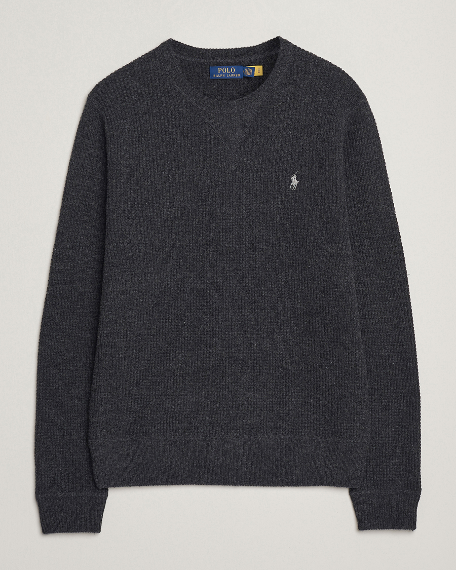 Herren | Pullover | Polo Ralph Lauren | Cotton/Wool Pullover Dark Granite Heather