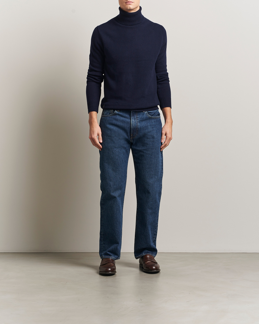 Herren | Pullover | Polo Ralph Lauren | Cotton/Wool Rollneck Hunter Navy
